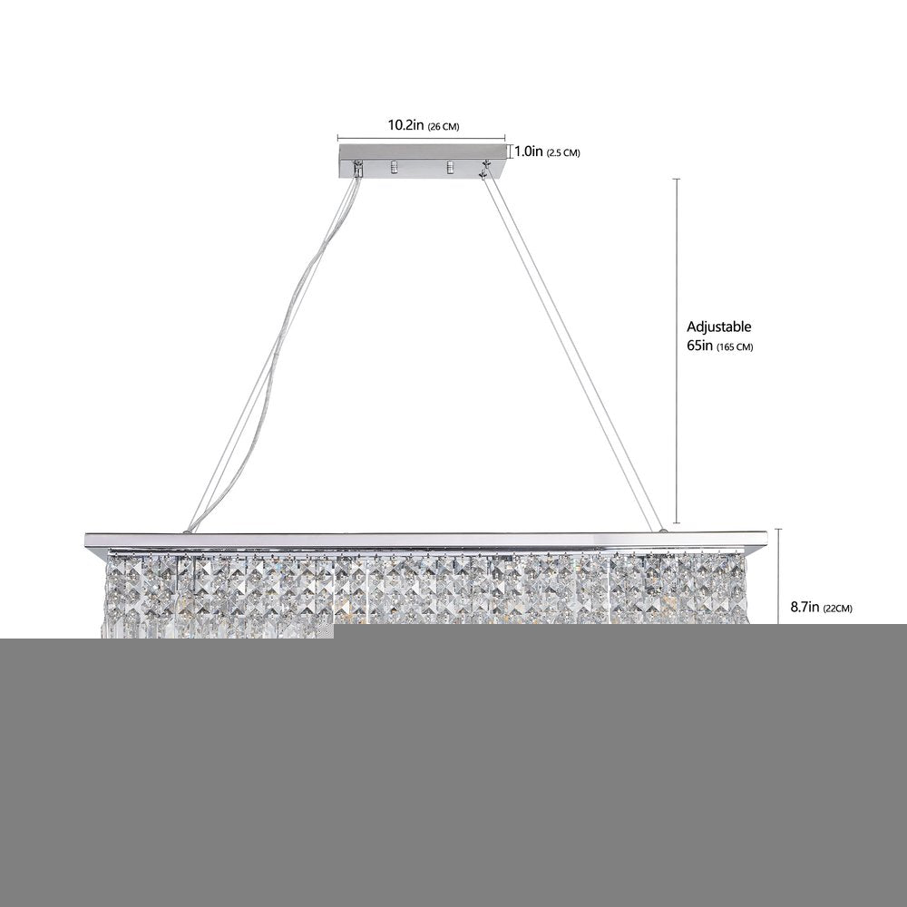 Amber Chandelier Metal Ceiling Light