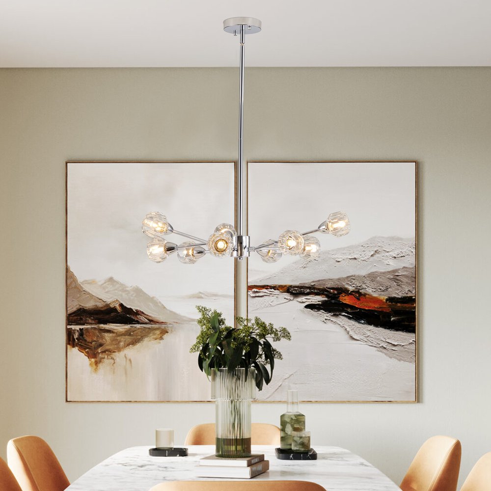 Amber Chandelier Metal Ceiling Light