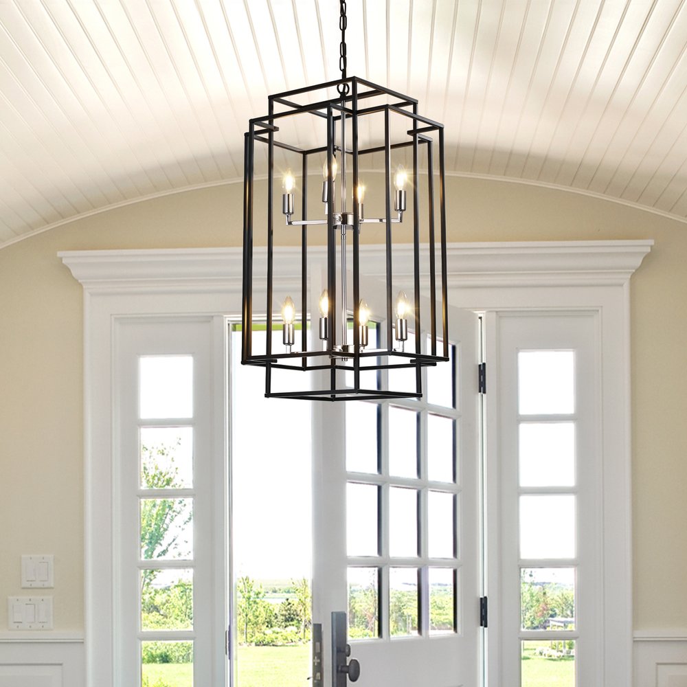 Amber Chandelier Metal Ceiling Light