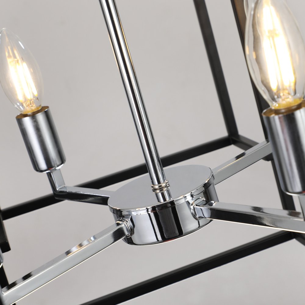 Amber Chandelier Metal Ceiling Light