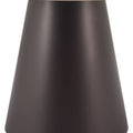 48" Beige and Black Wood and Steel Faux Terrazzo Round Top Dining Table