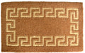36" X 60" Brown Coir Greek Key Outdoor Door Mat