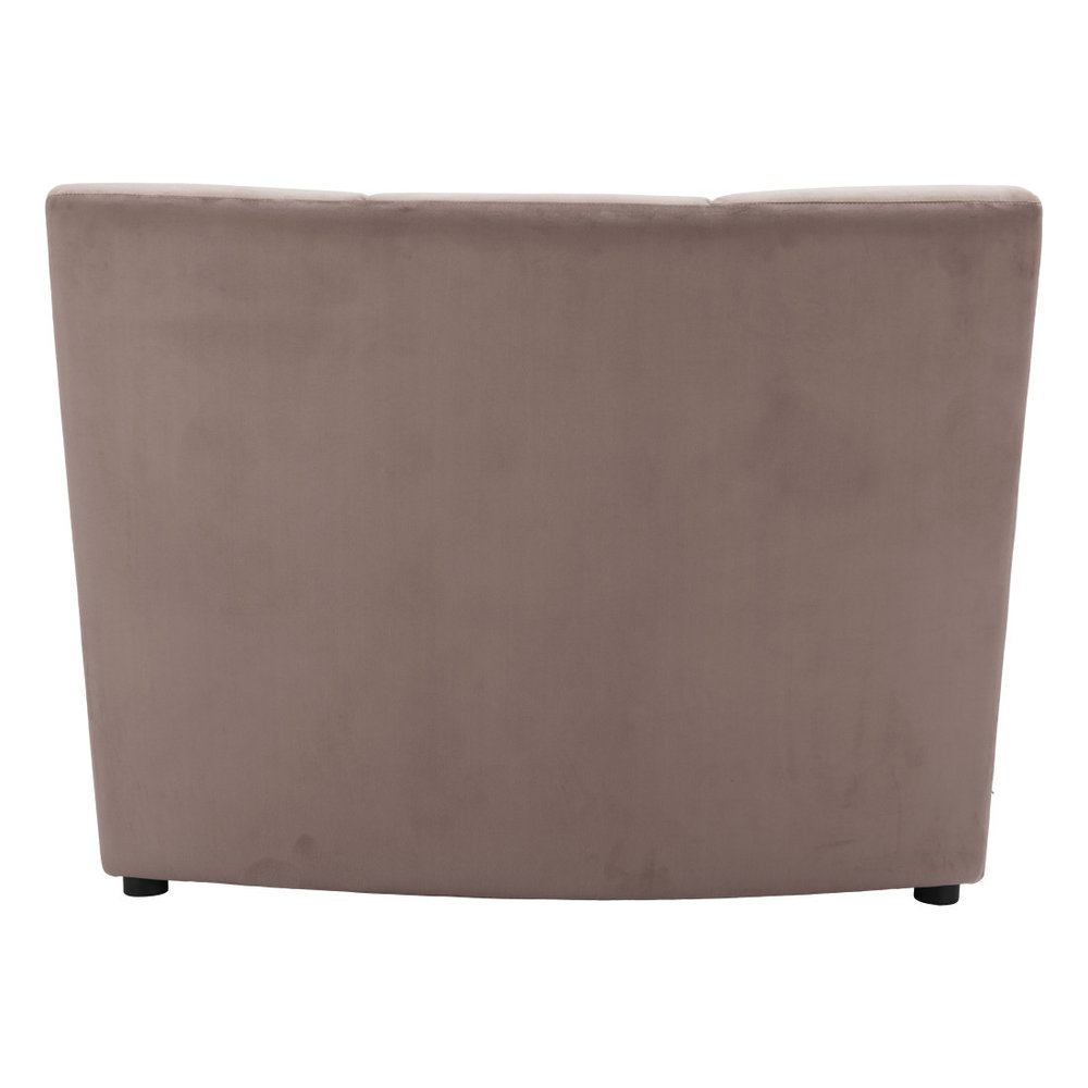 42" Beige Velvet Modular Sofa