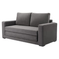 63" Gray Fabric Sleeper Sofa
