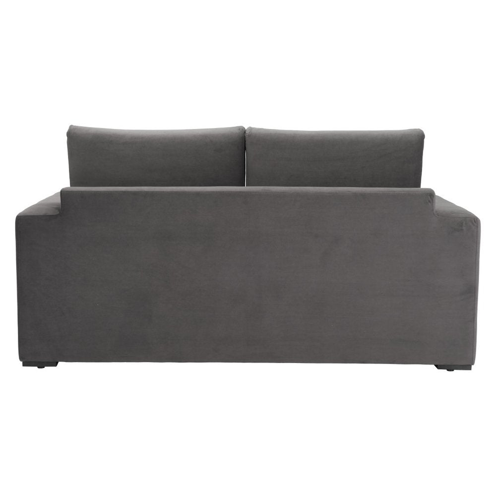 63" Gray Fabric Sleeper Sofa