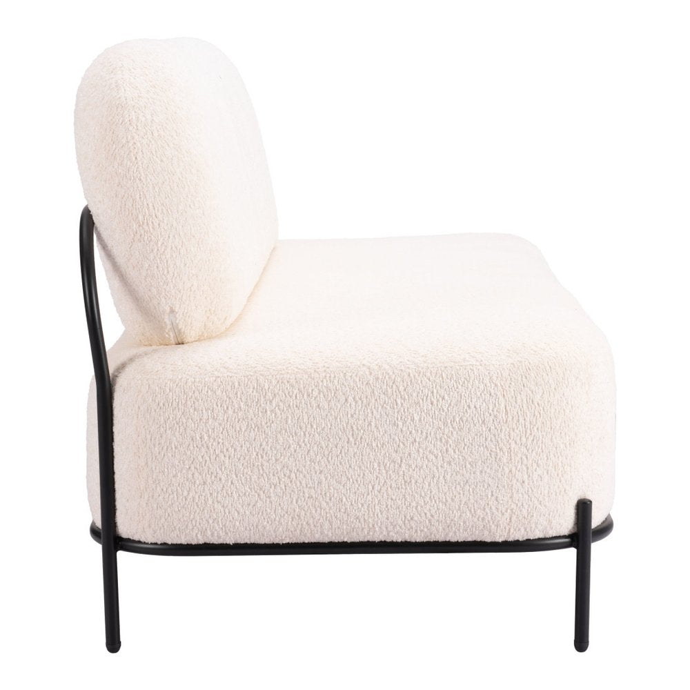 64" Vanilla Fabric Sofa