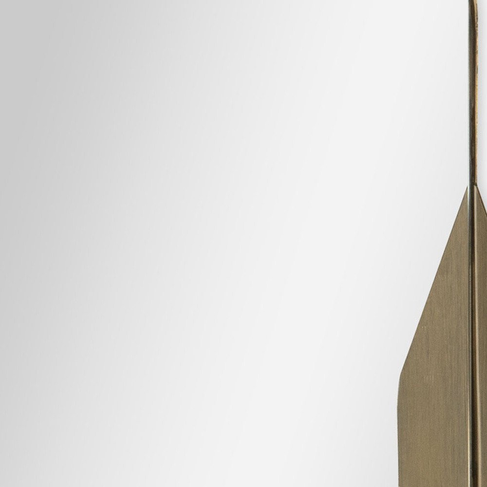 28" Bronze Metal Accent Mirror