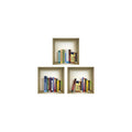 Set of Three Tisha Niche 3D Square Peel and Stick Wall Decals