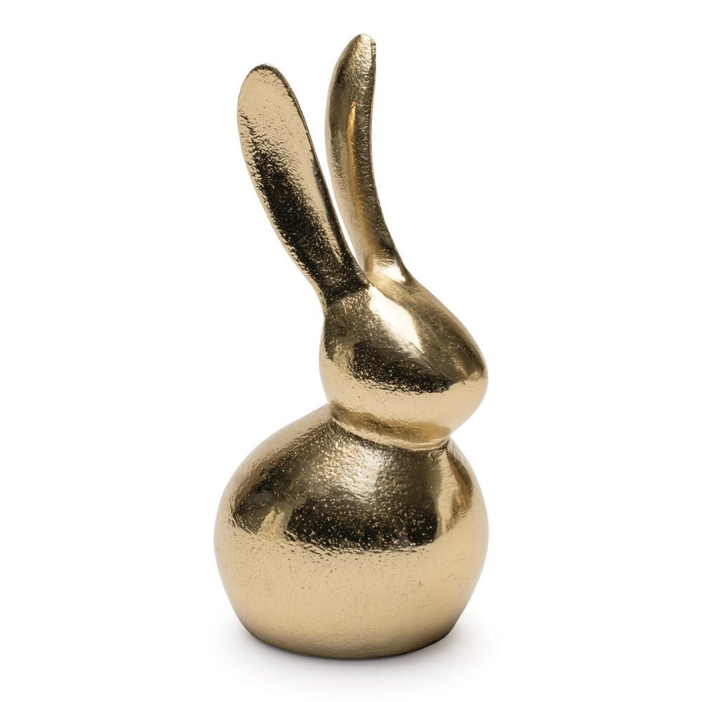 Set of Two Gold Aluminum Tabletop Sculpture