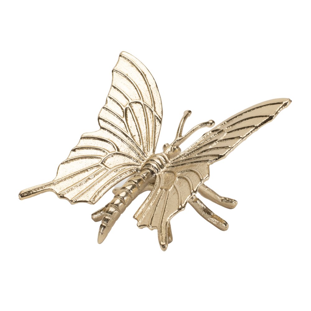 Set of Two Gold Aluminum Tabletop Sculpture