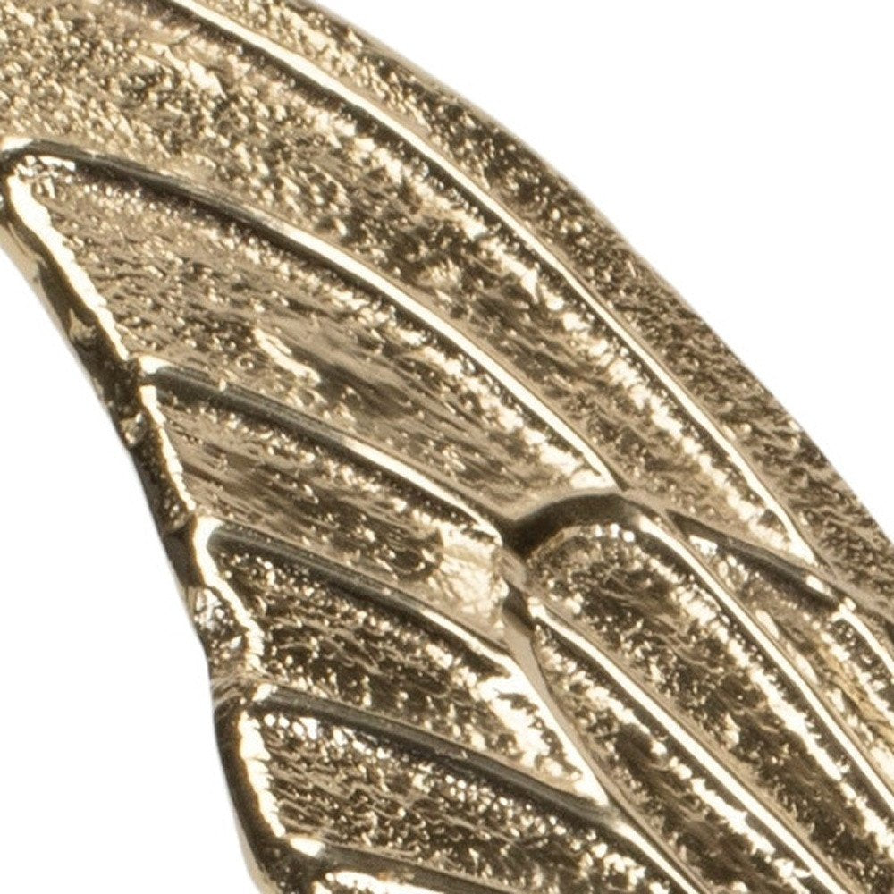 Set of Two Gold Aluminum Tabletop Sculpture