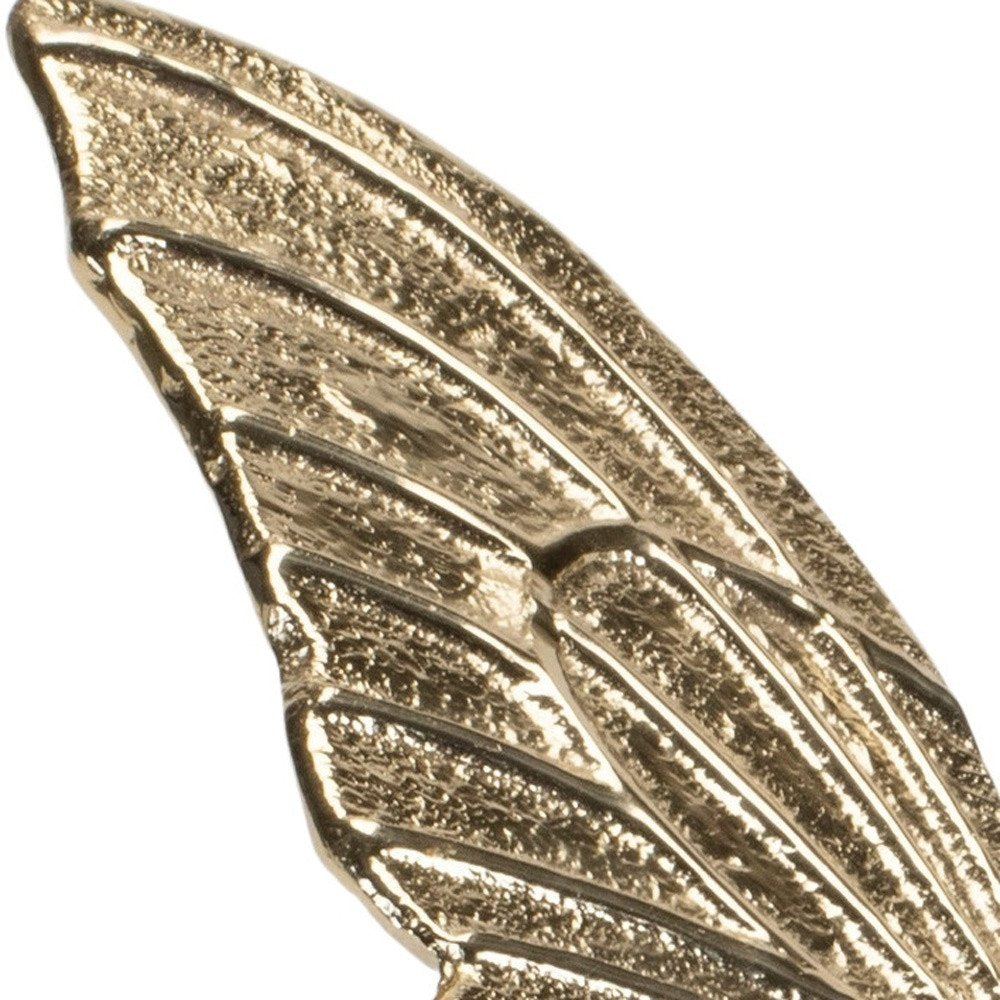 Set of Two Gold Aluminum Tabletop Sculpture