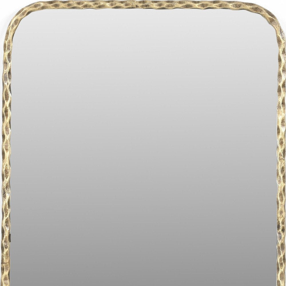 48" Brass Iron Framed Accent Mirror