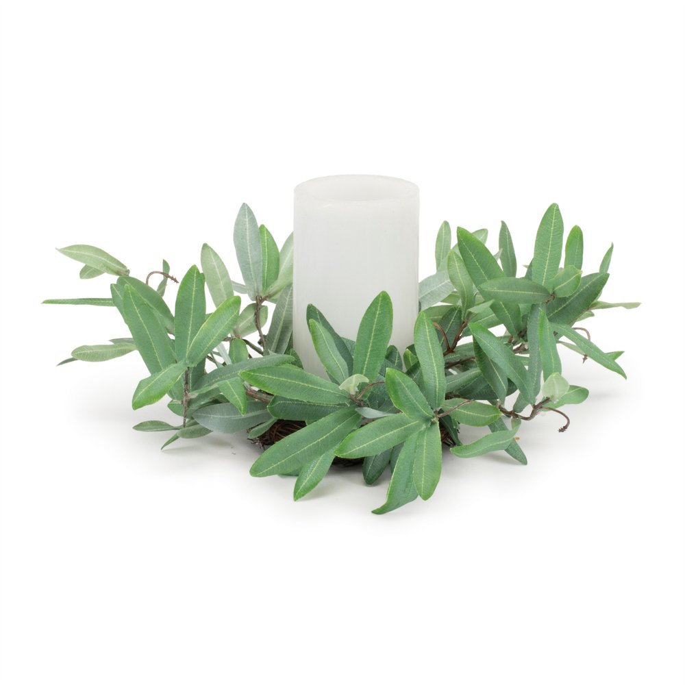 12" Green Artificial Olive