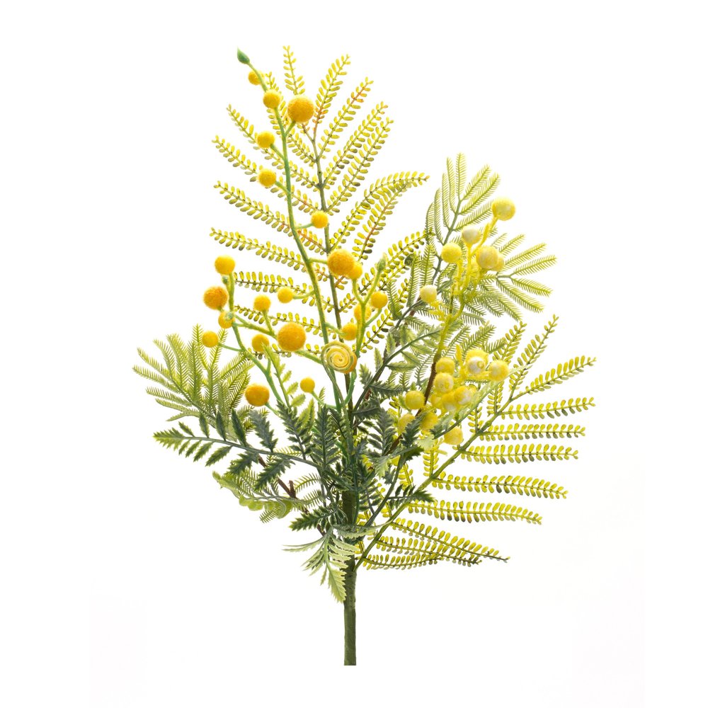 Set of Six 4" Green Artificial