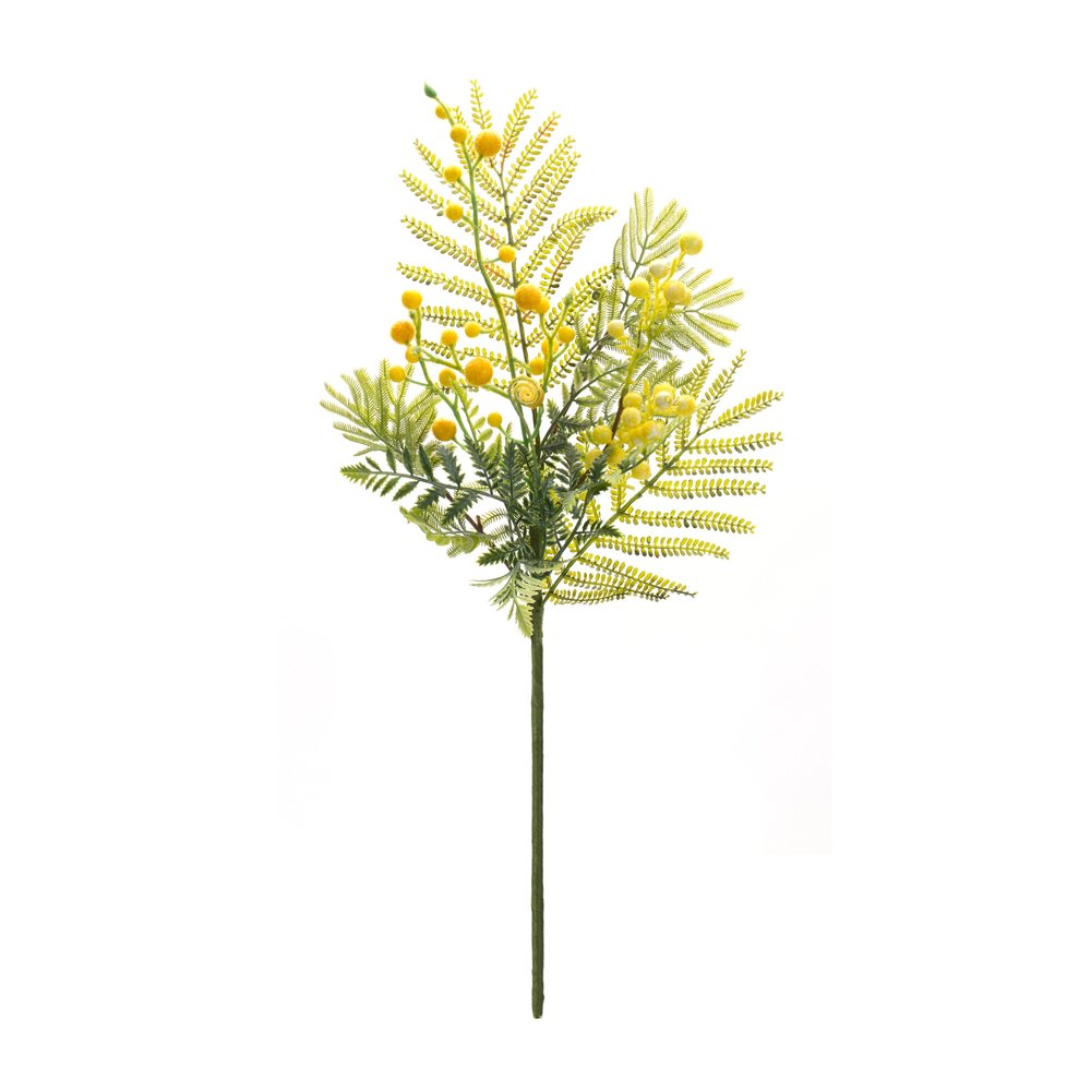 Set of Six 4" Green Artificial