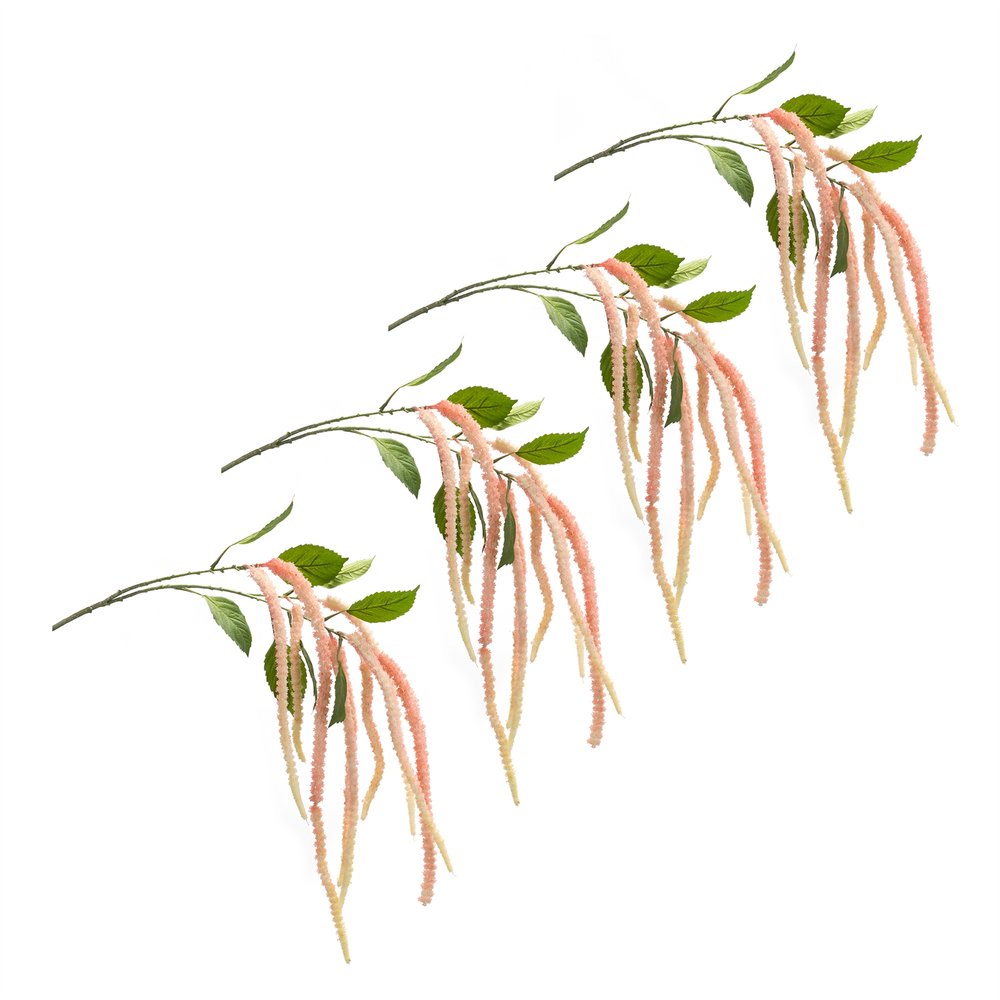 Set of Four 10" Pink Artificial