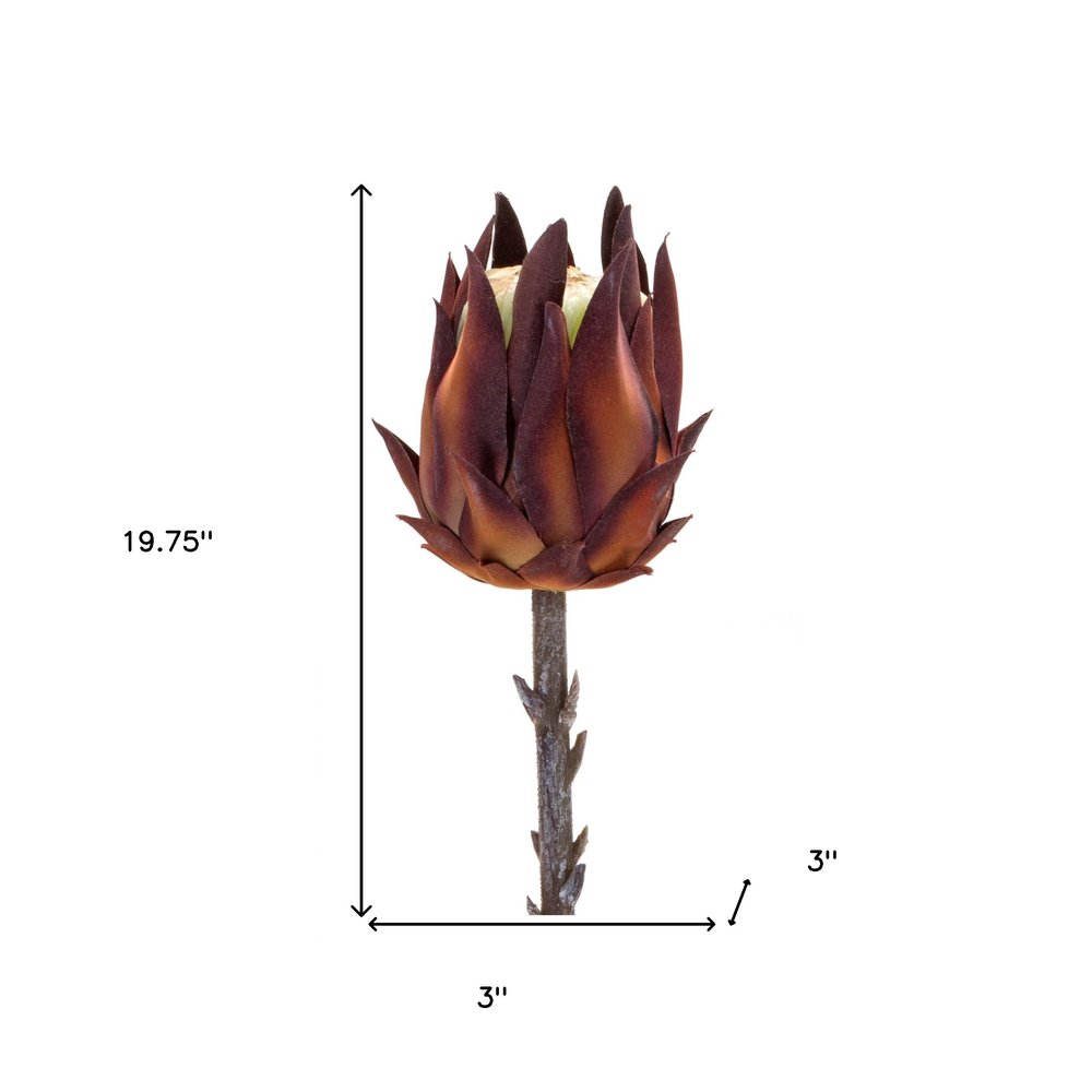Set of Six 3" Orange Artificial