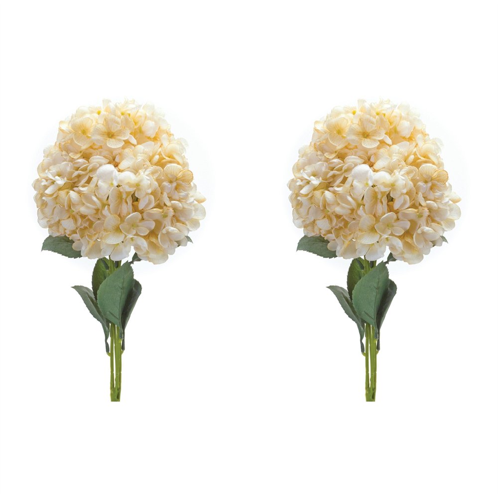 Set of Two 10" White Artificial