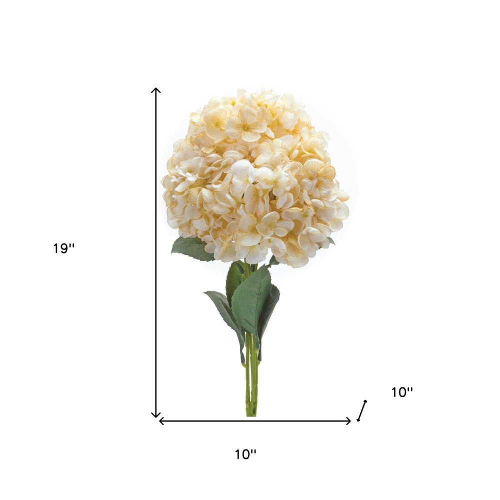 Set of Two 10" White Artificial