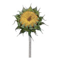 Set of Six 4" Yellow Artificial
