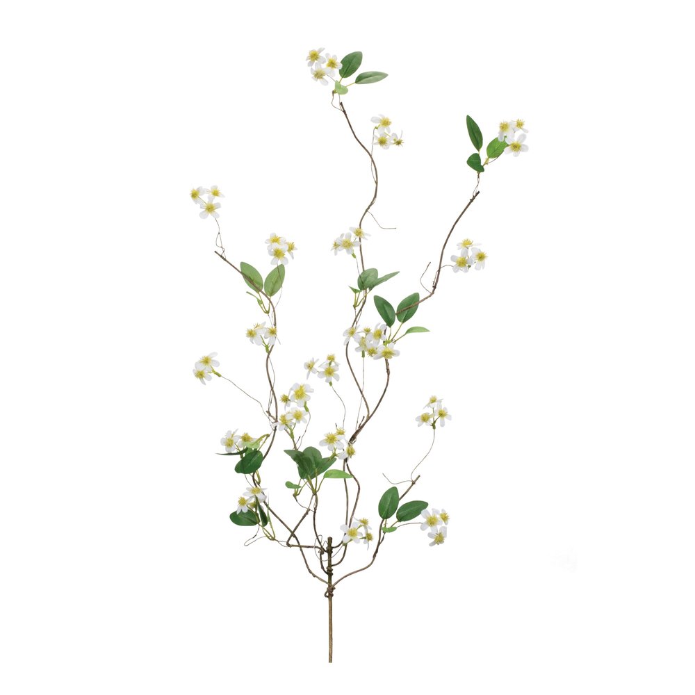 Set of six 42" White Artificial Plant in a No