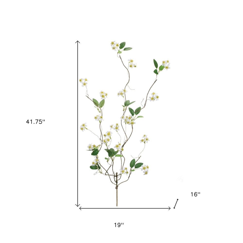Set of six 42" White Artificial Plant in a No
