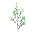 Set of Two 3" Green Artificial Olive