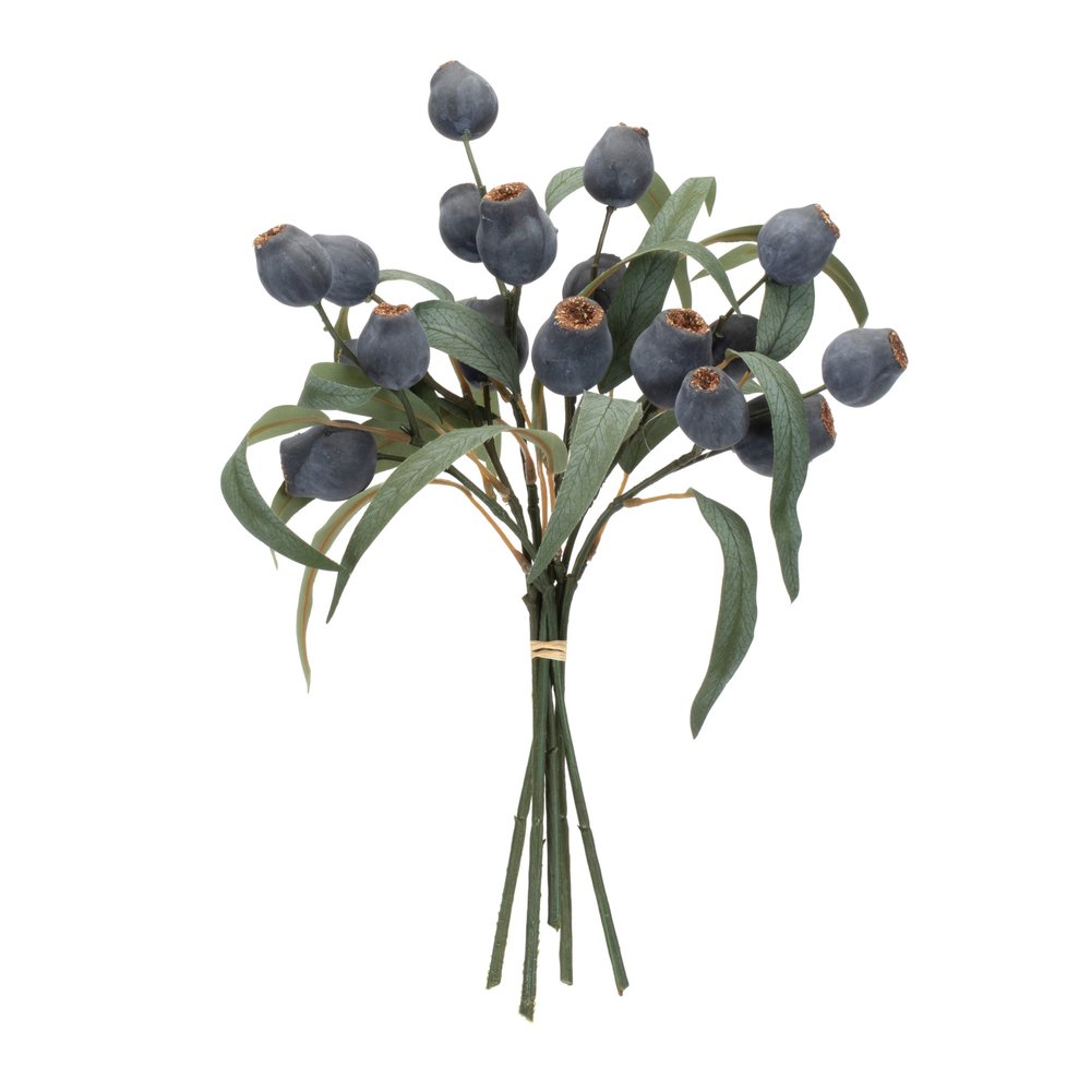 Set of two 14" Blue Artificial Plant in a No