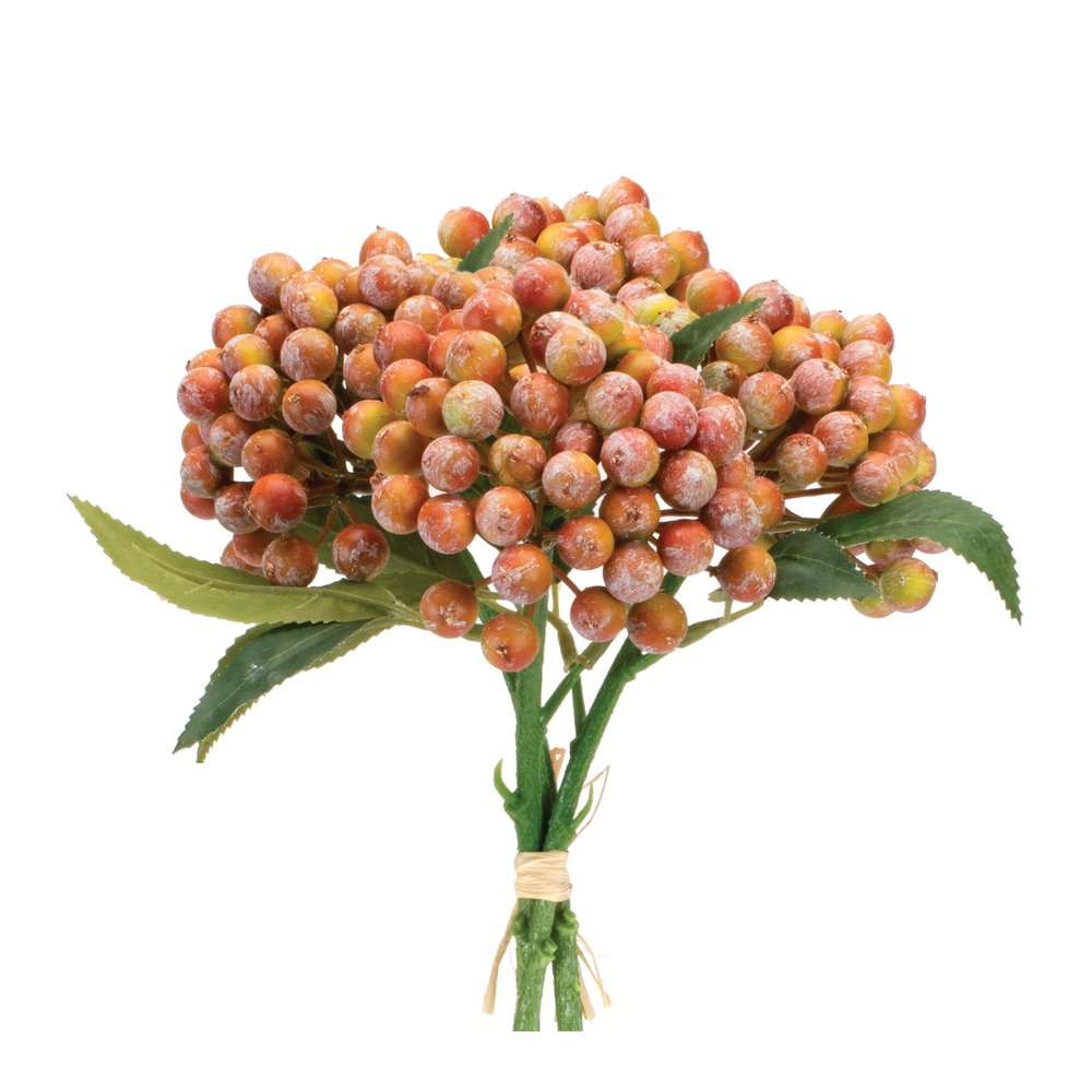 Set of Two 6" Orange Artificial
