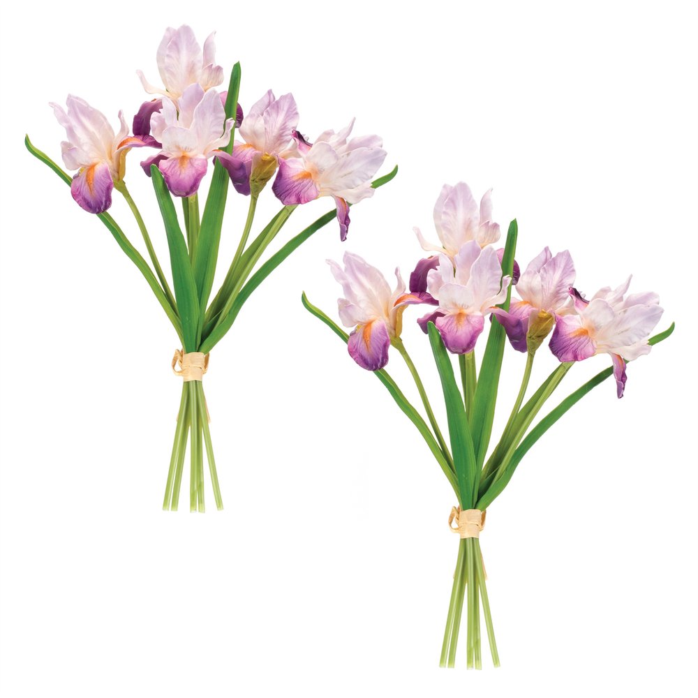 Set of Two 4" Purple Artificial