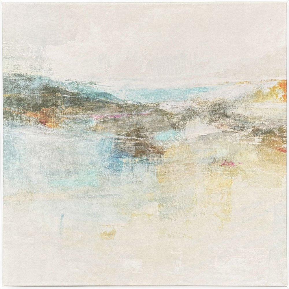 Wild Sea White Floater Frame Wall Art