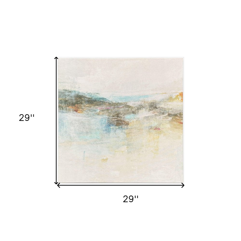 Wild Sea White Floater Frame Wall Art