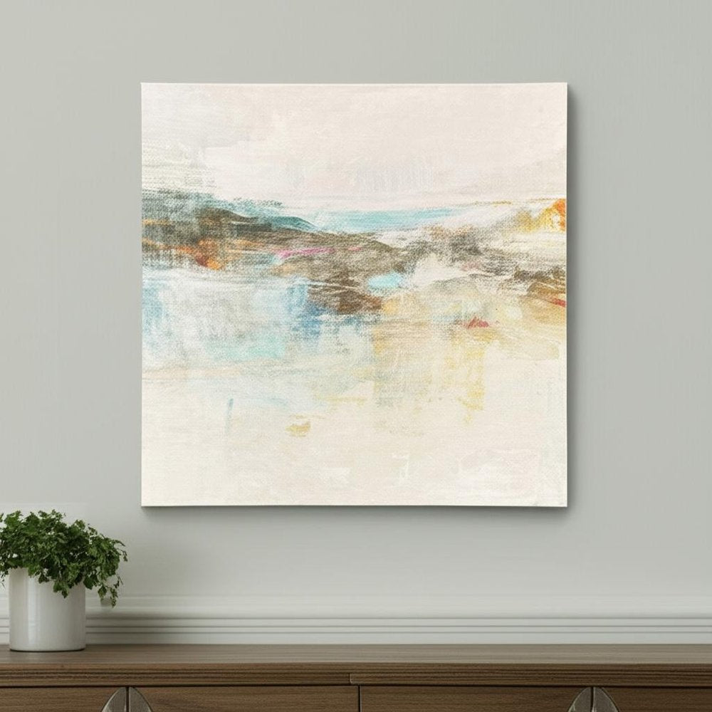 Wild Sea White Floater Frame Wall Art