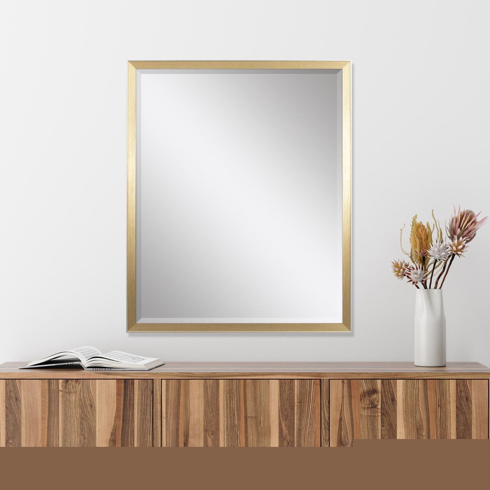 32" Gold Accent Mirror