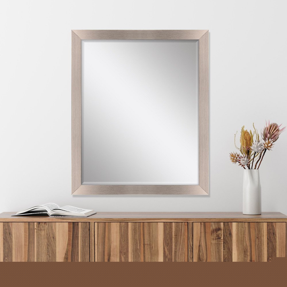 32" Silver Accent Mirror