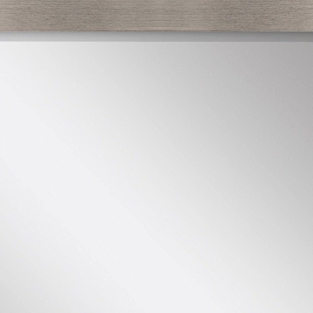 32" Silver Accent Mirror
