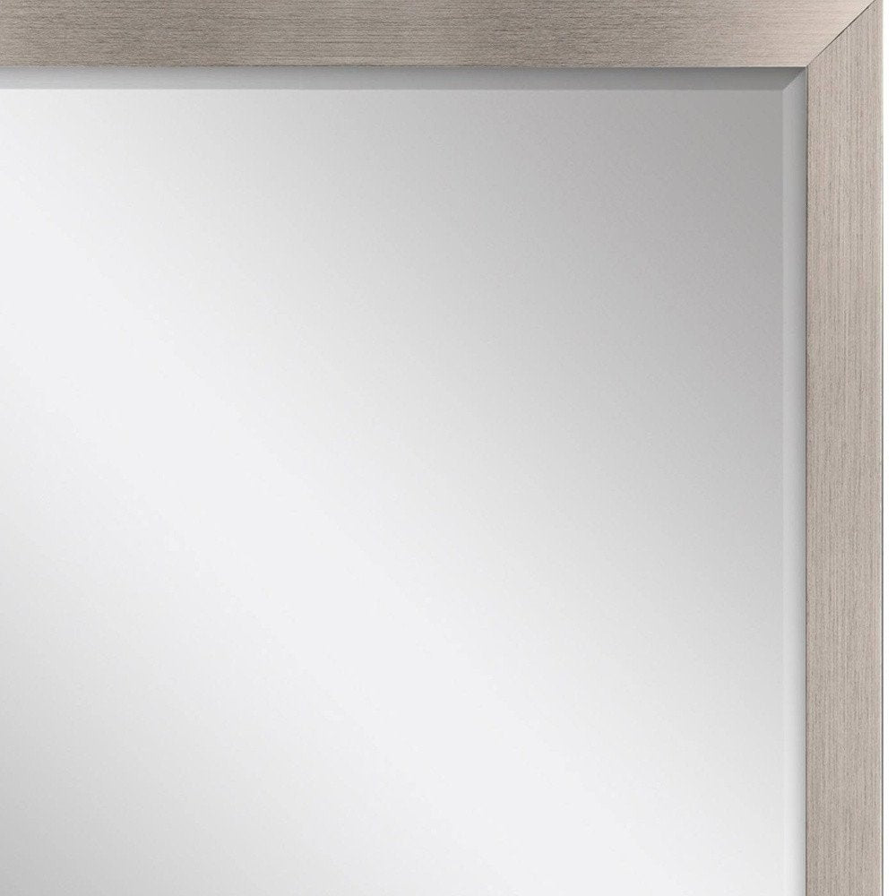 32" Silver Accent Mirror