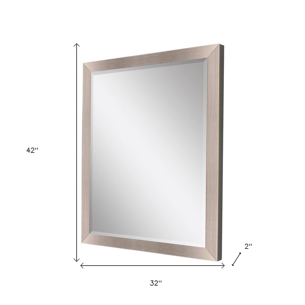 42" Silver Framed Accent Mirror