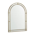 48" Gold Metal Double Arch Framed Accent Mirror