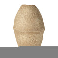 18" Beige Paper Mache Cylinder Table Vase