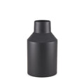 11" Black Tulip Metal Table Vase