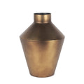 12" Antiqued Bronze Metal Trumpet Table Vase