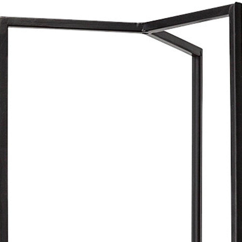 30" Gray Abstract Metal Tabletop Hurricane Candle Holder