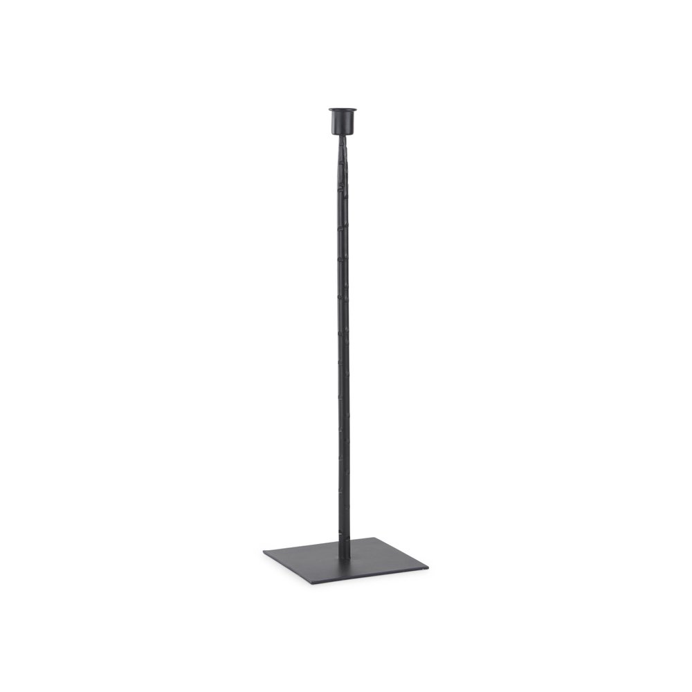 18" Black Metal Tabletop Taper Candlestick