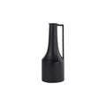 14" Black Metal Jug Vase