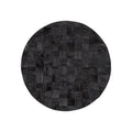 Into the Abyss II 24" X 24" Dark Brown Geometric Wood Circle Hanging Dimensional Sculpture