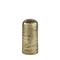 10" Antiqued Brass Cast Aluminum Cylindrical Tabletop Sculpture