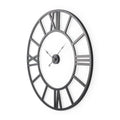 42" Black Iron Analog Round Wall Clock