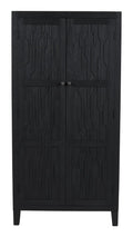36" Graphite Solid Wood Accent Cabinet With Two Doors